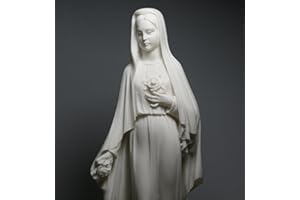 GREEKARTSHOP Virgen María Madre de Jesús, Santa Virgen de la Virgen de la Rosa, escultura de la Virgen