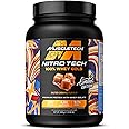 MuscleTech NitroTech 100% Whey Gold Protein Powder, Build Muscle Mass, Whey Isolate Protein Powder & Peptides, Protein Shake For Men & Women, 5.7g BCAA, 28 Servings, 908g, Salted Caramel