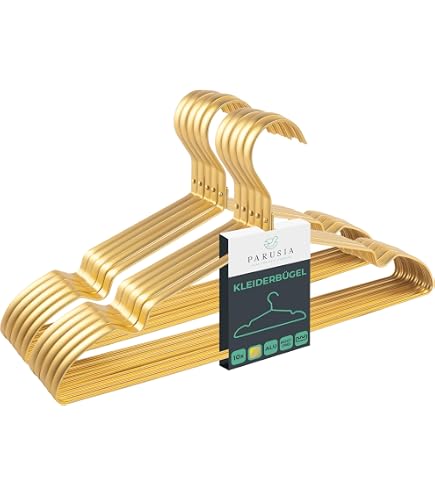 20er-Set High-End Kleiderbügel Aus Alu – Matt Silber, Ultraflach & Rostfrei – 41 Cm