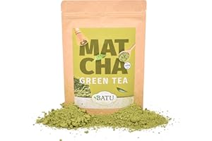 BATU Te Matcha en Polvo | 100g | 100% ingredientes naturales | Perfecto para tu Matcha Latte | Te Macha japonés