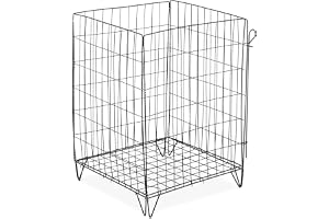 Relaxdays kompostör i metall, HBT: 68 x 46 x 46 cm, bottengaller