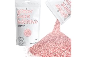 Hemway Glitter Paint Additive 100g / 3.5oz Crystals for Acrylic Emulsion Paint - Interior Wall, Furniture, Ceiling, Wood, Varnish, Matte - Fine (1/64" 0.015" 0.4mm) - Light Rose Gold