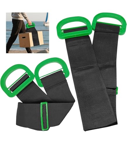 Lot De 2 Sangles De Déménagement Et Levage - Sangles De Transport Réglables Pour Meubles, Matelas Et Objets Lourds