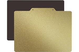 TIOPY Drukarka 3D PEI Spring Steel Pressure Plate Sheet 270 x 200 mm, dwustronna tekstura arkusza PEI, zdejmowana magnetyczna płyta do montażu do QID X-Plus/I-Mates