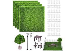 DOG'S BOOTY Miniatures Objets Miniature 17 Pièces Compris Cloture Jardin Arbre Miniature Lampadaire de Noel pour Animaux Miniature Jardin Zen Miniature Meuble Miniature Accessoire Maison de Poupee