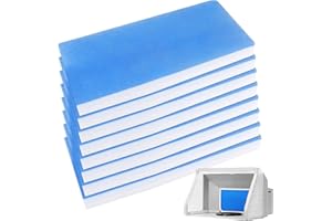 TESIN 8 Stück Filter Paint Booth Airbrush-Sprühkabinenfilter, 40 x 18 x 3 cm Lackierkabinen-Abluftfilter, kompatibel mit Master, Paasche, Sky Enterprise, Airhobby