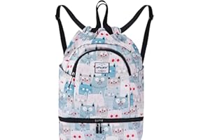 HAWEE Sportivo Zaino Grande Impermeabile Borsa da Palestra Sacca con Tasca Interna Unisex per Vita Quotidiana Scuola Sport All'Aperto Tempo Yoga Libero Spiaggia Nuoto