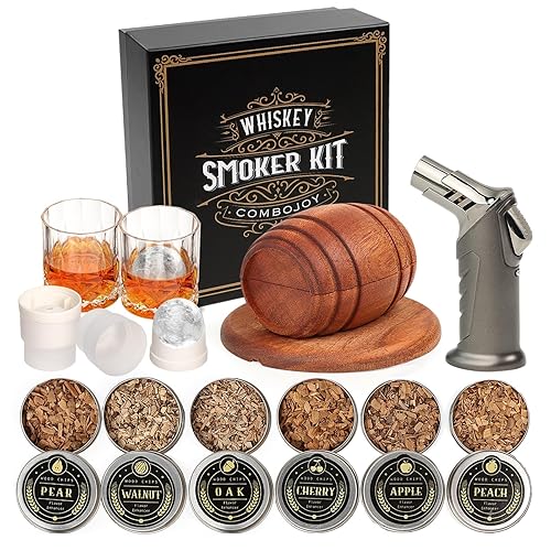 Whiskey Smoker Kit mit Brenner, 2 Gläser