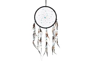 Pink Pineapple Dreamcatcher mit Federn: Handgemachter Traumfänger Veganer Wildleder mit Türkis Steinen - Vielen Farben - Großer Traumfänger Mit 22 cm Durchmesser und 55 cm Lang