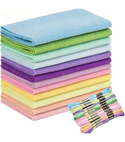 28pcs Thick 1.4mm Soft Felt Fabric Sheet Assorted Maldives - View #11