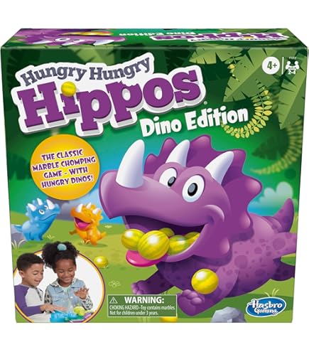 Hasbro Gaming Hungry Hippos Launchers bambini dai 4 anni in su, Gioco