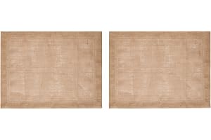 Mikasa Jute bordstabletter, set med 2, naturliga bordstabletter för rustika matbord, 35 x 45 cm, halkfria platsinställningar