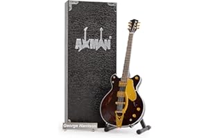AXMAN George H (The Beatles) : Guitare Country Gentleman – Réplique de guitare miniature - Cadeaux de musique - Ornement fait à la main