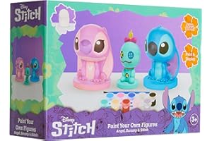 Disney Stitch Kit de Pintura para Niños, Pinta Tu Propia Figura (Multi Stitch - 3 Pack)