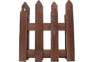 EXCEART Weihnachten Holz Zaun Garten Zaun Holz Latten Landschaft Einfassung Dekorative Grenze Hof Partition für Weihnachten Baum Garten Rasen Hof