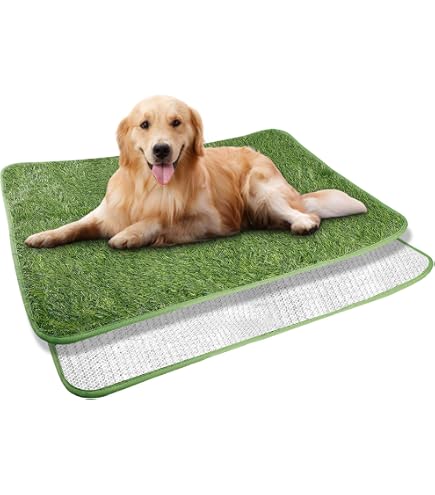 Toilette Pour Chien Avec Gazon Artificiel 45x60 Cm - Réutilisable, Pour Balcon, Maison, Apprentissage Propreté - 6