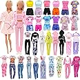 Barwa 8 Sets Doll Clothes Hooded Sports Suit Casual Outfits Tops and Pants Doll Pajamas for 11.5 inch Girls Doll