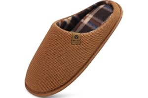 ONCAI Zapatillas Casa Hombre Espuma de Memoria Algodón con Pantuflas de Estar de Imitación Forro de Sintética para Invierno Interiores y Exteriores Suela de Goma Antideslizante EU Talla 40-49