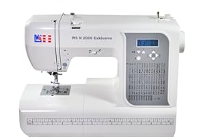 W6 WERTARBEIT W6 N 2000 Exklusive Computer-Nähmaschine-Nähen, Patchen, Quilten (100 Programme)