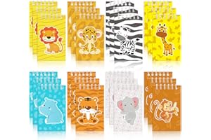 ZONON 24 Pacchi Animali della Giungla Mini Quaderni Animali Bomboniere per Feste di Compleanno a Tema Tropicale Imbottiture per Borse Riempitivi di Pinata Forniture per Classe per Baby Shower Foresta