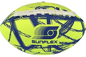 Sunflex® Neopren American Football Funky Crossed | sehr griffig | Wurfei ideal Werfen und Fangen | Ball weich und leicht für Strand und Garten| extrem robust und für Jede Altersgruppe