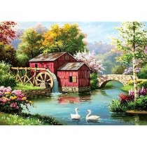QENSPE Diamond Painting Haus Am Meer – 5D DIY Set Für Erwachsene, 30x40 Cm – Komplettset Mit Allem Zubehör