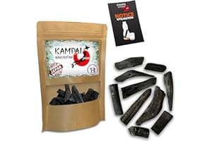 KAMPAI Binchotan Charbon Actif Eau - 100GR QUALITE PREMIUM | FORMAT ECONOMIQUE - Charbon Actif Bio de Wakayama Japon - Bois Vegetal Purifier Eau du Robinet Filtres Purificateur Morceaux Bichotan
