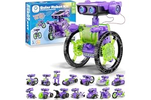 Sillbird Solar Robot Juguete, 15 en 1 Technic Robot, Juguete Niños, Juguetes Educativos Construcciones, Regalo y Kit de Robótica para Niños de 10 Años, Creativo Juegos Niño 10 a 12 años, 212 Piezas