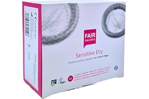 ‎FAIR SQUARED FAIR SQUARED Sensitive Dry Kondome 50 Box 53 mm – Vegane Kondome 50er aus fair gehandeltem Naturkautschuk – Kondom gefühlsecht hauchzart