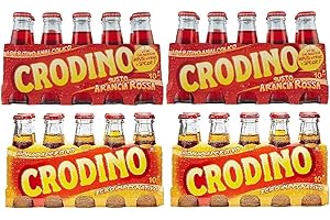 Crodino Italian apeterivo Crodino Bitter 20 x 100 ml + San pellegrino Crodino arancia Rossa Blood Orange 20x 100 ml