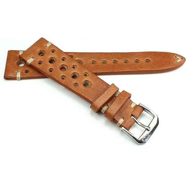 Sulla 20 Mm Lu00e4derband Vintage Pilot Klockarmband BS Vit Su00f6m Brun 20/16 Mm, BRUN, 20mm, Bu00e4lte Sulla 20 Mm Lu00e4derband Vintage Pilot Klockarmband BS Vit Su00f6m Brun 20/16 Mm, BRUN, 20mm, Bu00e4lte
