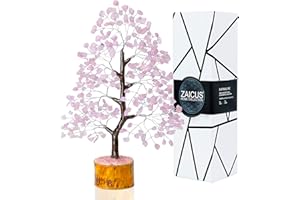 ZAICUS Rose Quartz Tree - Love Crystal Tree - Chakra Tree for Positive Energy - Crystal Tree of Life Decor - Stone of Love - Spiritual Gifts for Women - Meditation - Home Decorations- Rose Quarts Crystals