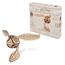 UGEARS Harry Potter Quidditch Flíper - Puzzle 3D Pinball Maquetas para Construir - Maqueta de Madera con Emocionante Jugabilidad - Ideal para Aficionados de Modelos en Madera y Juegos de Pinball