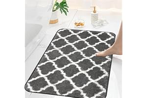 Famibay Mata łazienkowa, antypoślizgowa, 50 x 80 cm, można prać w pralce, dywanik łazienkowy, chłonący wodę, chodnik, mikrofibra, miękki dywan podłogowy do łazienki, prysznica, wanny