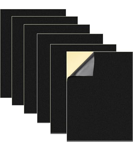 Self-Adhesive Foam Board, White, Pack Of 6 Foam Rubber Pads With Adhesive Backing, EVA Foam Panels, Non-Slip Foam Mat For Furniture, DIY Projects - View #6