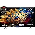 TCL 55 Inch 4K QLED Pro Smart Google TV, HDR 10+, Dolby Vision Atmos, 120Hz VRR+120Hz DLG, ONKYO 2.1ch, Slim & Uni-body Design – 55C655 (2024 Model)