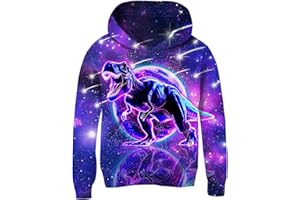 AIDEAONE Bluza z kapturem 3D dla chłopców i dziewczynek