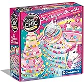 Clementoni - Crazy Chic-My Unicorn Bileklik-Kit Te, Yapım Seti, 7 Yaş Oyun, &Ccedil;ocuk Arkadaşlık Bileklikleri, Yaratıcı El Sanatl