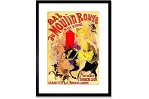 Wee Blue Coo Ad Moulin Rouge Dancers Photo Framed Wall Art Print