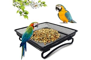 SUNSHINE SMILE Mangeoire pour Oiseaux, Mangeoire fabriqué en métal, Mangeoire en Maille métallique,Mangeoire en métal au Sol, Mangeoire à Mailles, Mangeoire à Oiseaux, Mangeoire à Oiseaux en Maille métallique (A)