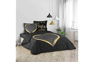 Douceur d'Intérieur, 3-częściowy zestaw pościeli (260 x 240 cm) Crazy Love, 100% bawełna