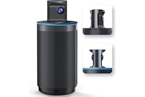 KanDao Meeting 360 Webcam de conférence, Double caméra de conférence 1080P 360, Haut-Parleur et Microphone, Zoom Intelligent et réduction du Bruit.