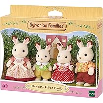 Sylvanian Families 5180 - La Famiglia Gatto Striato, Figure Con Vestiti In Tessuto Rimovibili