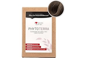ILOVERICCIO I Love Riccio PhytoTerra Colorazione per Capelli Ricci a Base Vegetale, Colore Capelli Naturale, Tonalizzante Capelli Ricci, Ravviva e Rafforza i Riflessi, Nuance Moka, 80 g