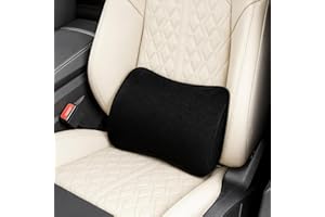 ‎BIG ANT Big Ant Lendenkissen Auto mit Lordosenstütze – Orthopädisches Rückenkissen aus Memory-Schaum, Verstellbare Lendenwirbelstütze für Autositz, Bürostuhl und Rollstuhl (Schwarz)