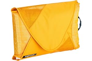 Eagle Creek Pack-It Reveal Garment Folder - Perfect Garment Bags for Travel with Wrinkle-Free Folding Board and Compression Wings to Maximize Luggage Space, Large - Sahara Yellow