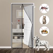 Magnetisches Fliegengitter Für Türen – 165x210 Cm, Selbstschließend, Insektenschutz Ohne Bohren