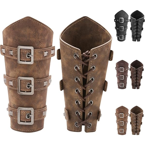 Viking-ridder, middeleeuwse retro uitrusting, middeleeuwse schouderpantser van Pauldron-leer voor Viking-kostuums, verstelbaar