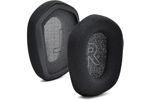 DEFEAN Copriauricolari di ricambio compatibile con Logitech G733 G 733 Lightspeed Wireless Gaming Headset,cuscinetti auricolari con tessuto a rete resistente, schiuma confortevole isolamento acustico