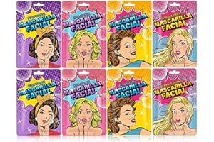 ARCHIDATE 8 Stück Tuchmasken Gesicht - Feuchtigkeitsspendende Gesichtsmaske Frauen - Beauty Set Maske Gesicht Geschenke für Teenager Mädchen - Feuchtigkeitsmaske Hautpflege Gesichtsmasken Set Damen